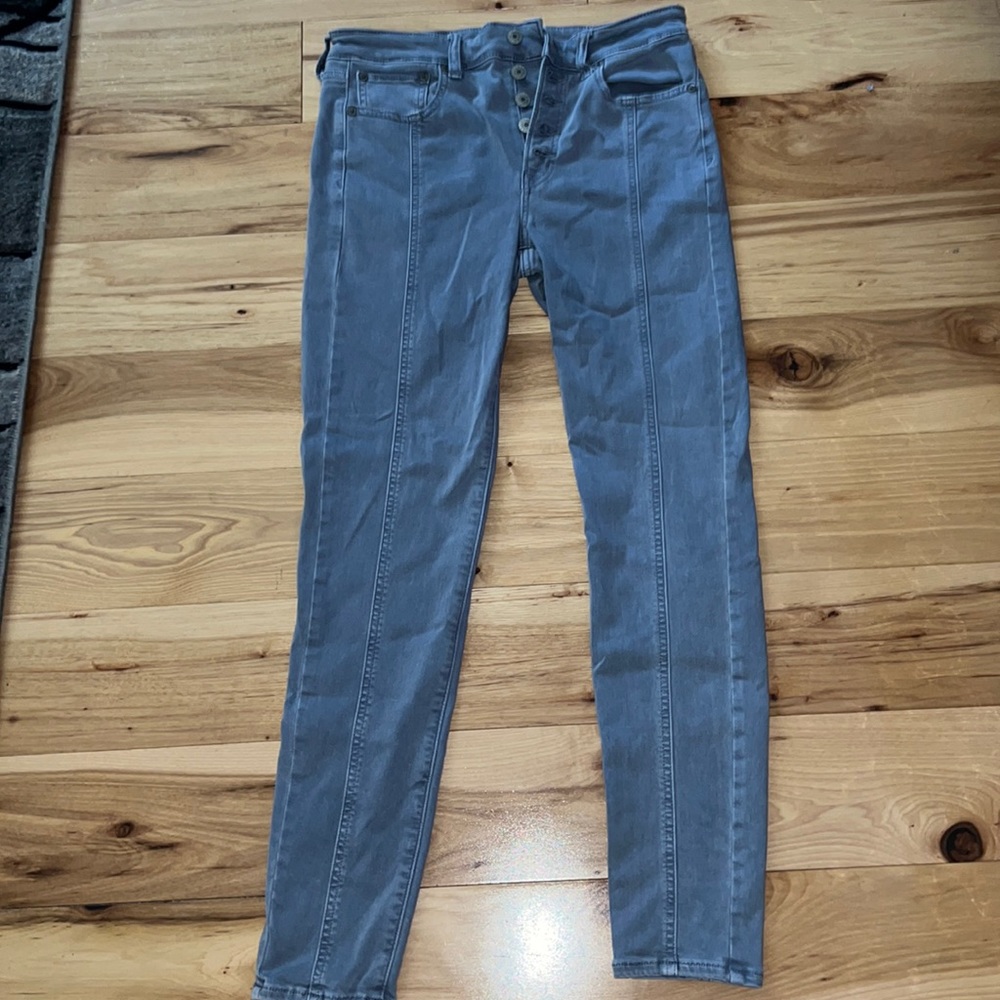 american eagle gray jeans